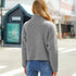 GESTEPPTES DAMEN LANGARMJACKE | EINFACHER REISSVERSCHLUSS
